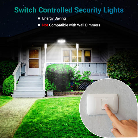 Ustellar 2 Pack 55W 5500LM Security Light 5000K Daylight