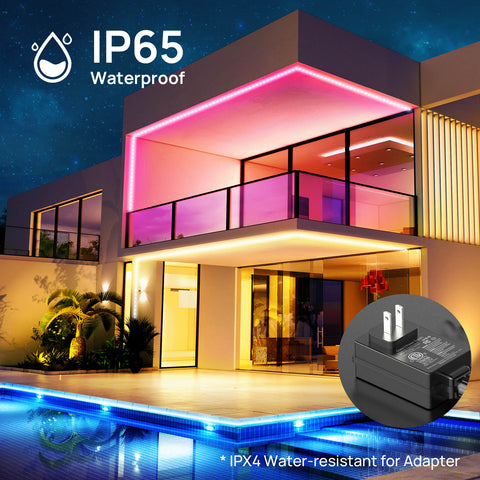 Ustellar 32.8ft Outdoor LED Color Changing RGB Strip Lights (US)